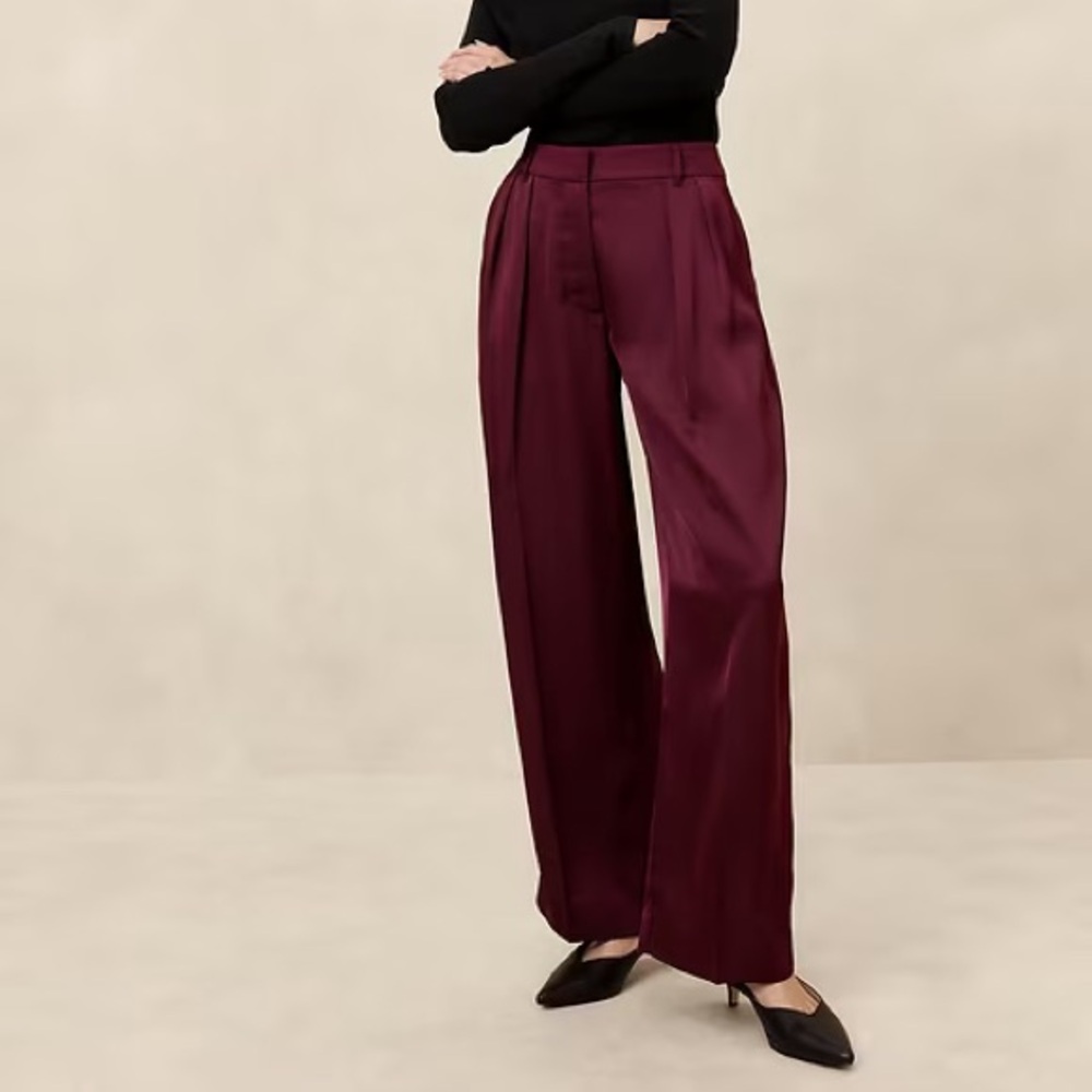 Banana republic silky relaxed trouser